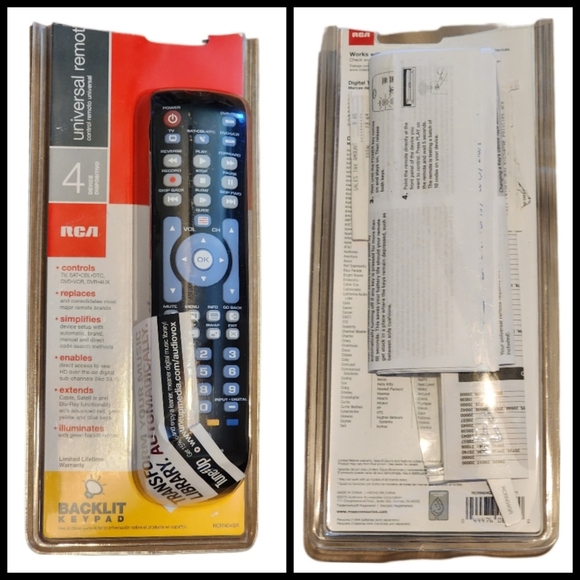 RCA 4-Device Universal Remote - Picture 3 of 5